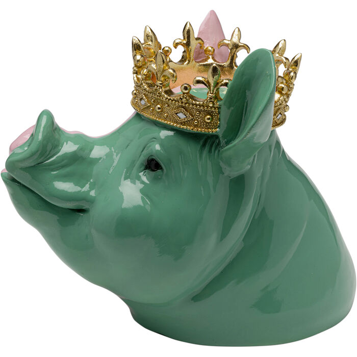 Figura Deco Crowned Pig 28cm