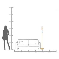Lampada da terra Allegra Gold 165cm