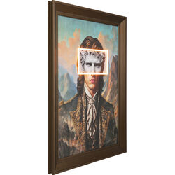 Framed Picture LED Art Gentleman 80x100cm