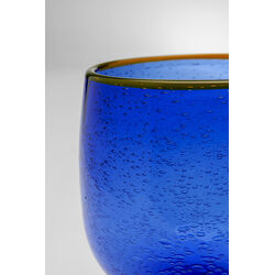 Wine Glass Bubbles Blue