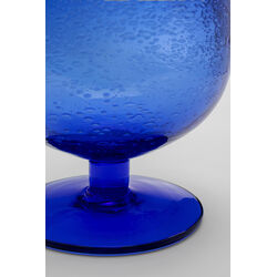 Wine Glass Bubbles Blue