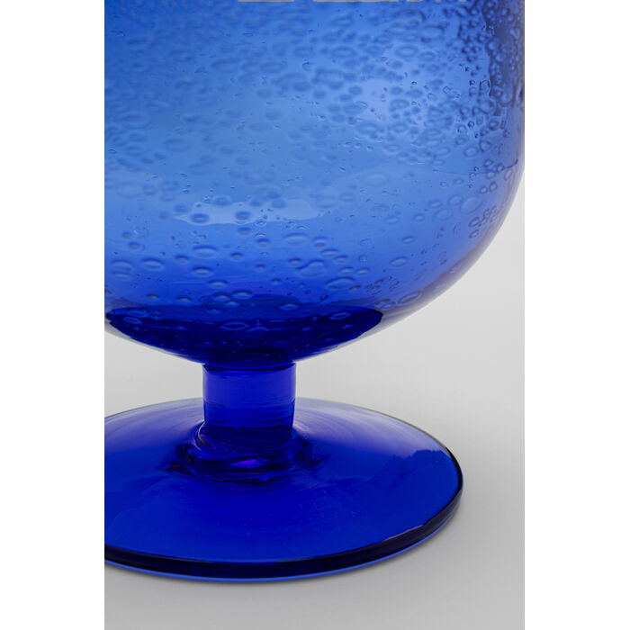 Wine Glass Bubbles Blue