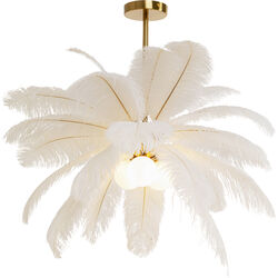 57180 - Pendant Lamp Feather Palm White Ø87cm