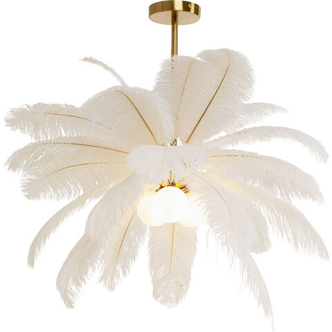 Pendant Lamp Feather Palm White Ø87cm
