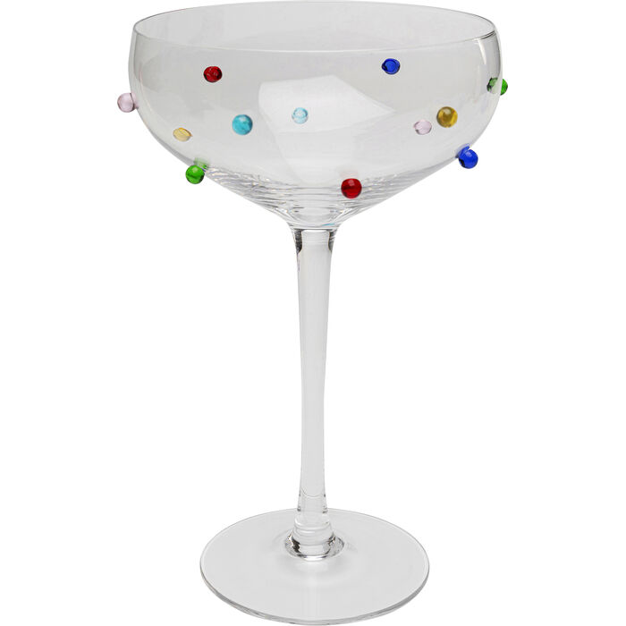 Cocktail Glass Party Dots 19cm