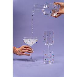 Cocktail Glass Party Dots 19cm