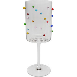 57197 - Wine Glass Party Dots 23cm