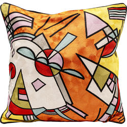 Coussin Art Line orange 50x50cm