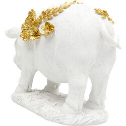 Figura Deco Flower Pig Blanco 21cm