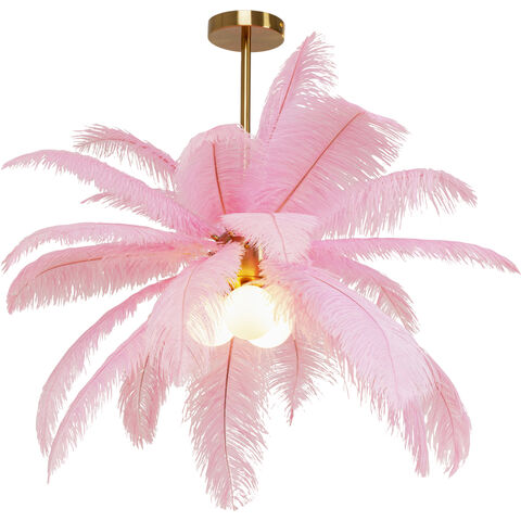 Pendant Lamp Feather Palm Pink Ø87cm