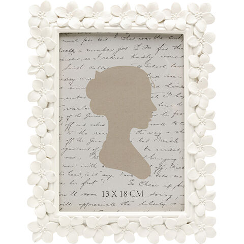Picture Frame Flores White 13x18cm