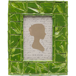 57395 - Picture Frame Leaf Green 10x15cm