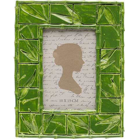 Picture Frame Leaf Green 10x15cm