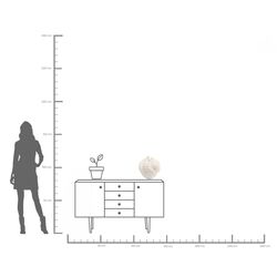 Deko Vase Anemone Weiß 37cm