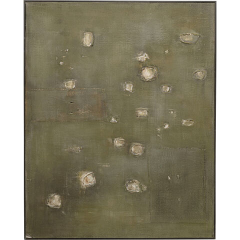 Cuadro lienzo Moody Verde 150x120cm