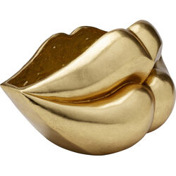 Vase Lips Gold 30cm