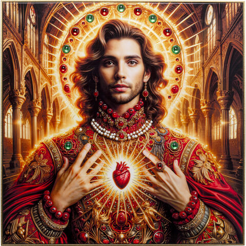 Cuadro enmarcado Saint Halo Man 100x100cm