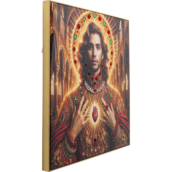 Gerahmtes Bild Saint Halo Man 100x100cm