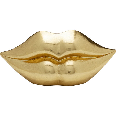 Money Box Lips Gold 13cm