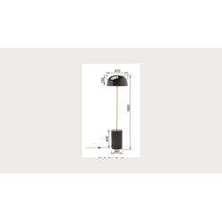 Stehleuchte Loungy Schwarz 160cm