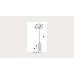 Stehleuchte Loungy Chrom 160cm