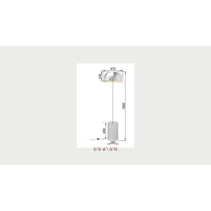 Stehleuchte Loungy Chrom 160cm