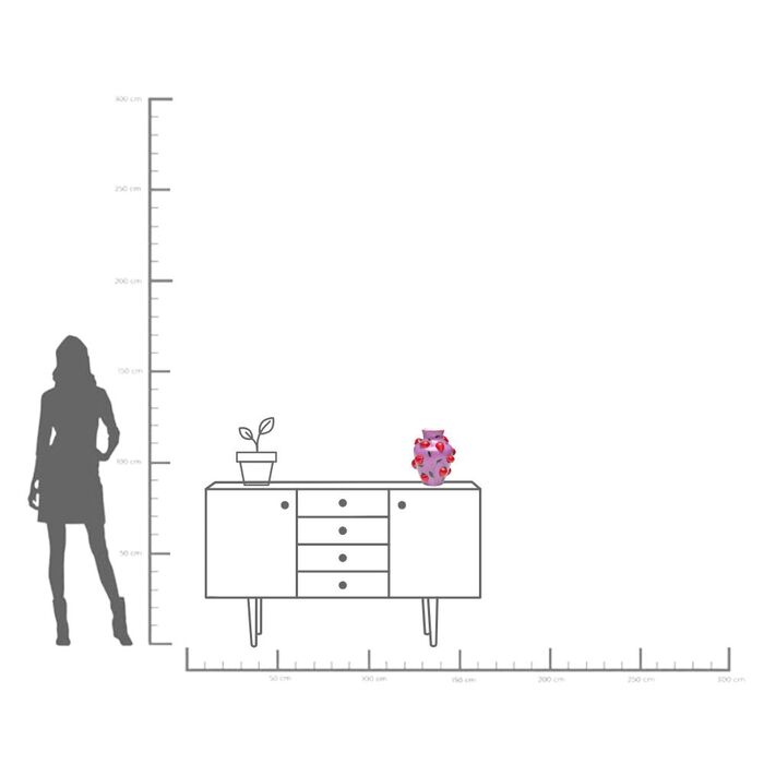 Vase Strawberry Fields 30cm