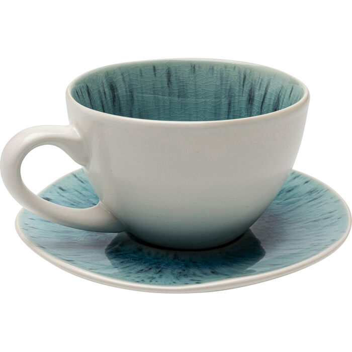 Tasse mit Untertasse Azur