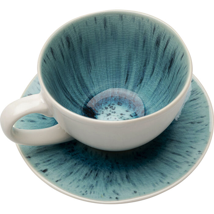 Tasse mit Untertasse Azur