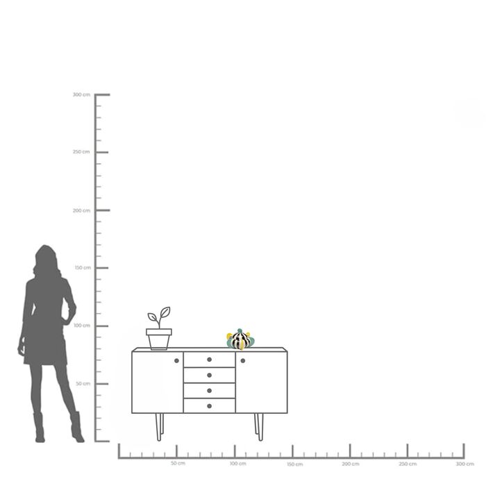 Deko Dose Harlequin 18cm