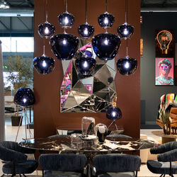 57639 - Suspension Sphere bleu nuit Ten 160cm