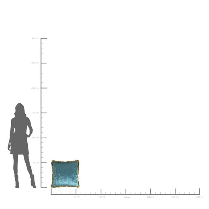 Kissen Cannes Petrol 55x55cm