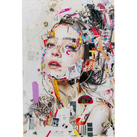 Tableau en verre Artsy Portrait Side 80x120cm