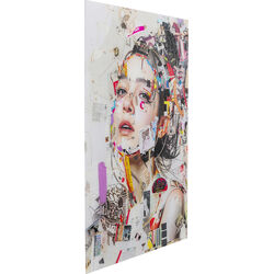 Glasbild Artsy Portrait Side 80x120cm