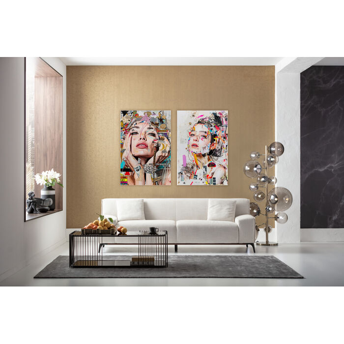 Glasbild Artsy Portrait Side 80x120cm