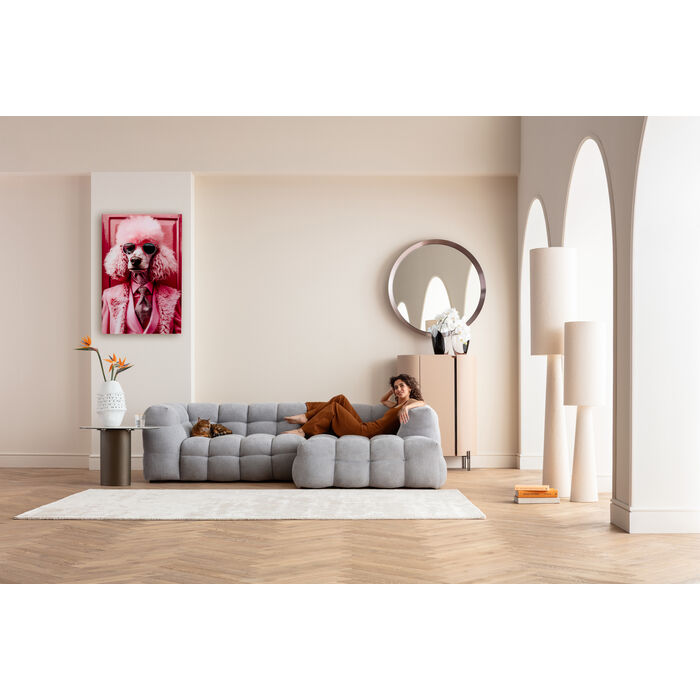 Glasbild Pink Poodle 80x120cm