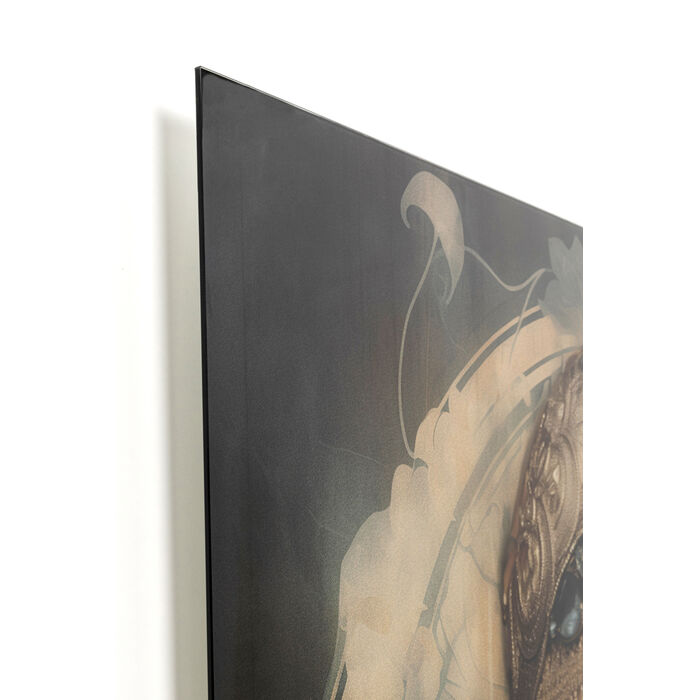 Glasbild Muse Art Nouveau 100x100cm