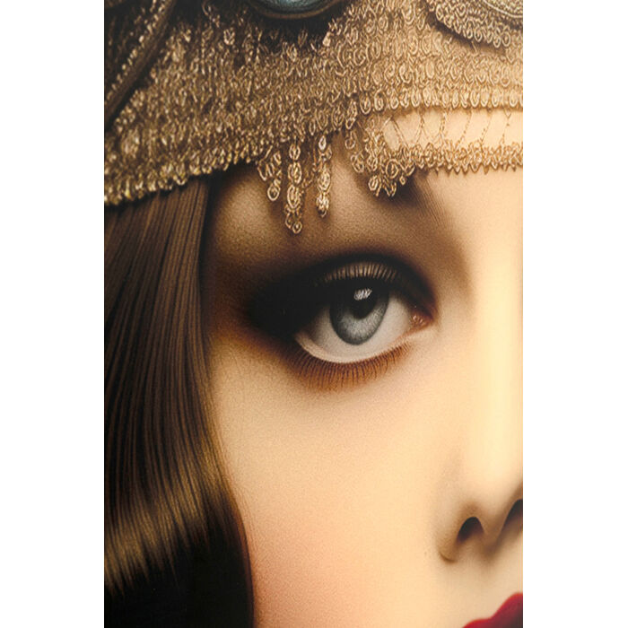 Glasbild Muse Art Nouveau 100x100cm