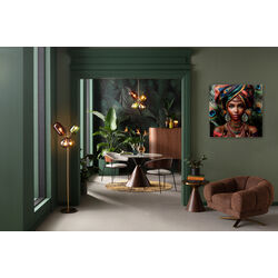 57676 - Cuadro cristal Muse Peacock 100x100cm