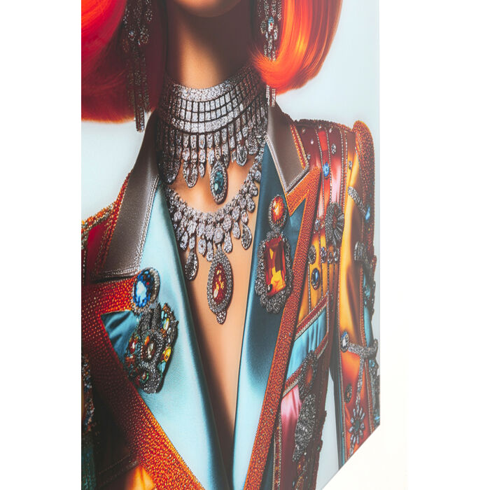 Glasbild Muse Posh 100x100cm