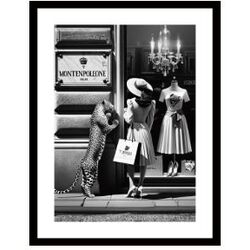 Gerahmtes Bild Window Shopping 80x120cm
