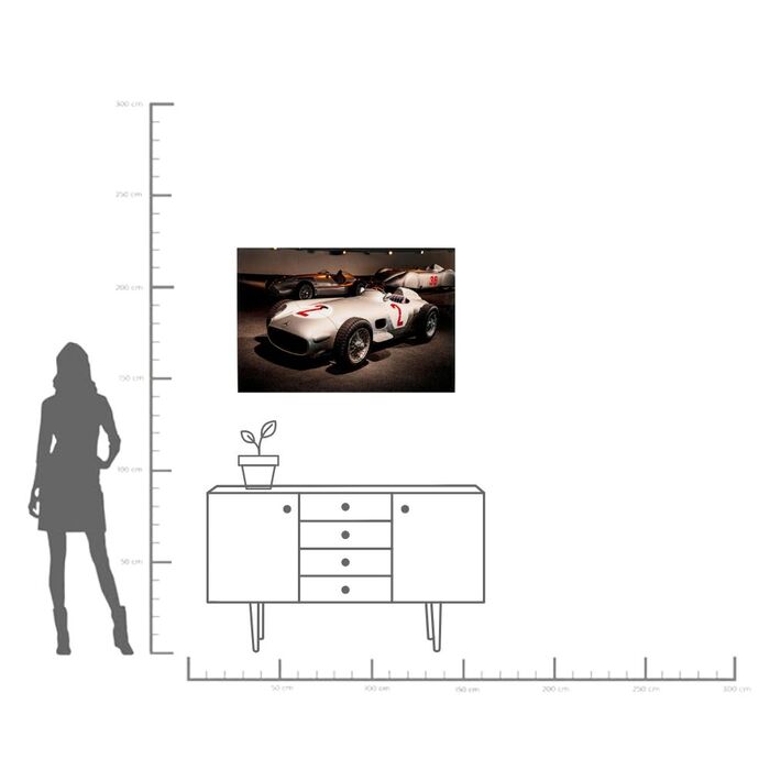 Glasbild Automotive Race 120x80cm