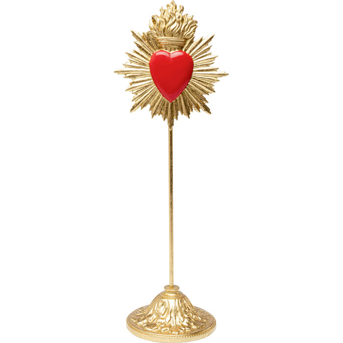 Deko Objekt Flaming Heart 31cm