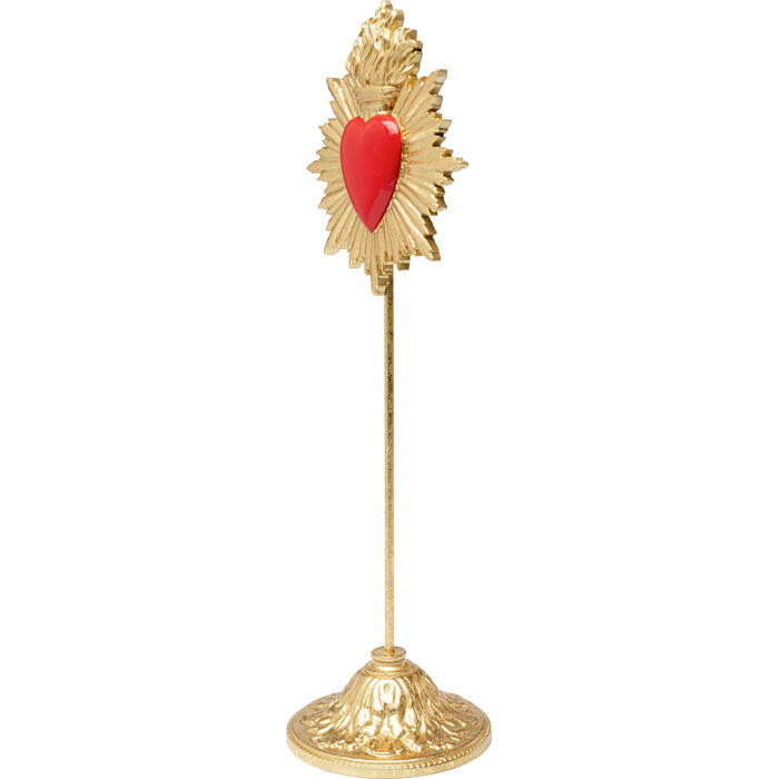 Deko Objekt Flaming Heart 31cm