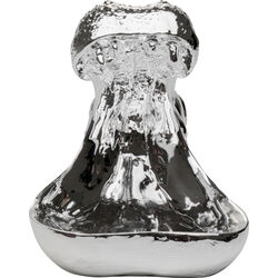 Deko Figur Hungry Hippo 17cm Silber