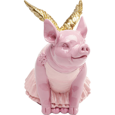 Money Box Flying Pig Pink 15cm