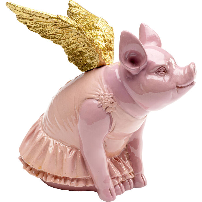 Spardose Flying Pig Pink 17cm