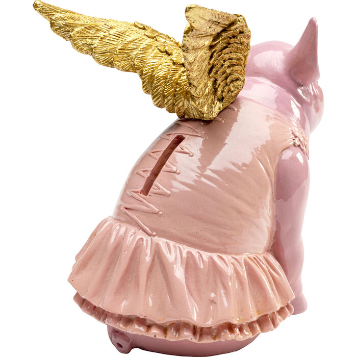 Spardose Flying Pig Pink 17cm