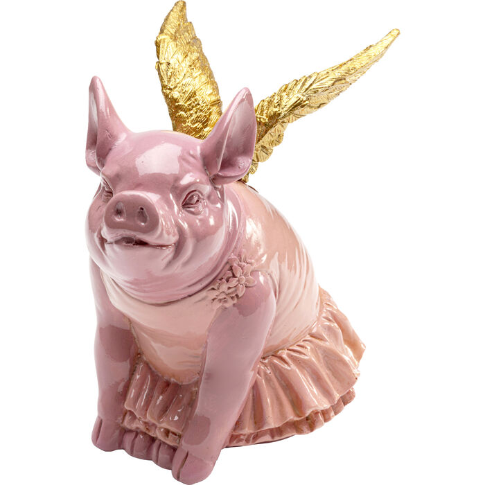 Spardose Flying Pig Pink 17cm