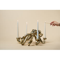 57713 - Kerzenständer Octopus Gold 49cm